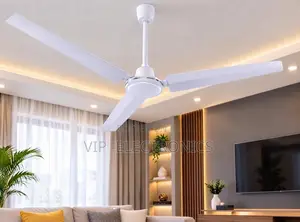 56” 3-Blade Ceiling Fan With LED Light –Elegant Home Living Room Fan