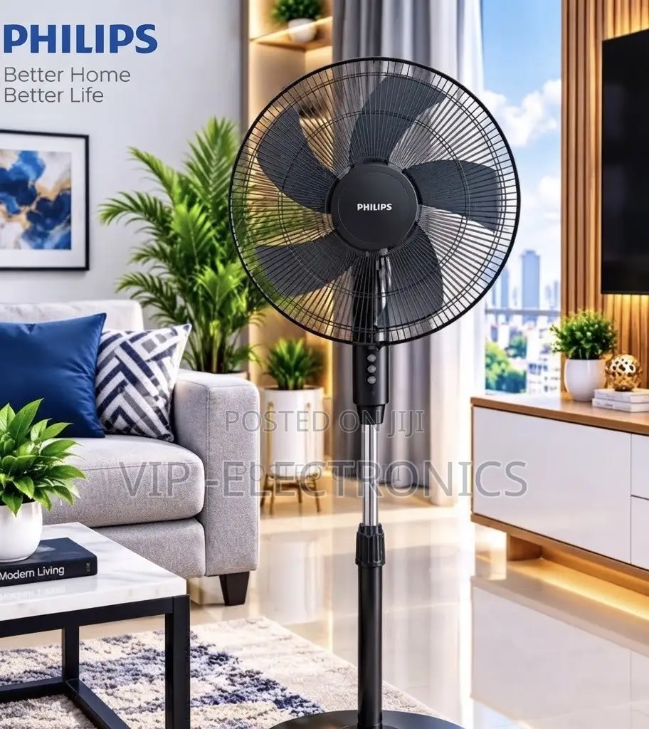 Philips Stand Fan – Powerful 5-Blade Oscillating Pedestal Fan VIP Shop