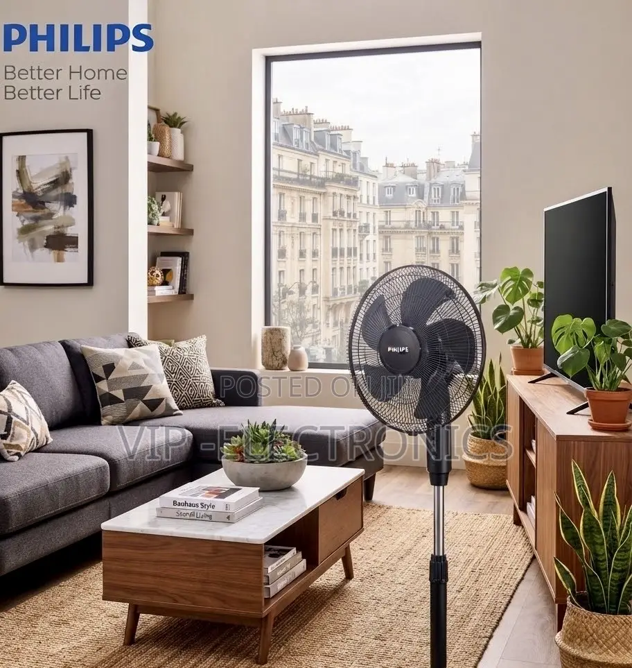 Philips Stand Fan – Powerful 5-Blade Oscillating Pedestal Fan VIP Shop