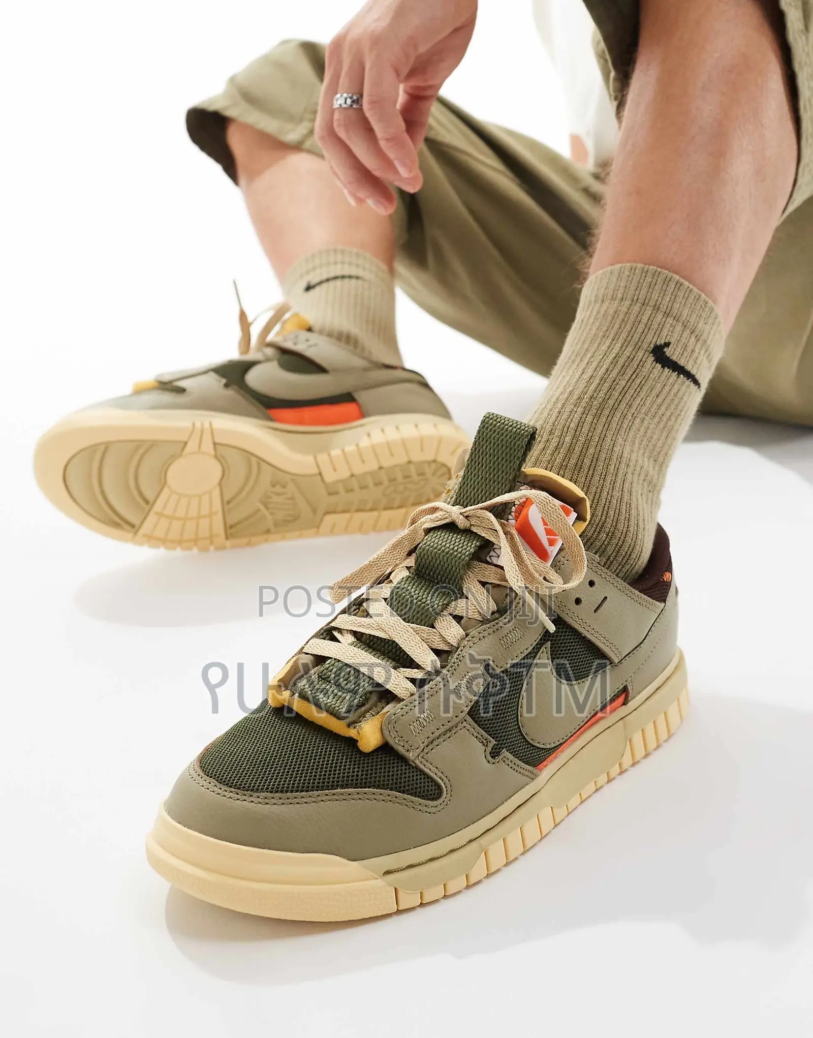 Nike Dunk Low Jumbo Remastered ‘Medium Olive’ Men’s Shoes