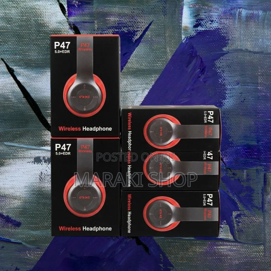 P47 Wireless Headphones Auricolari Pieghevoli Bass