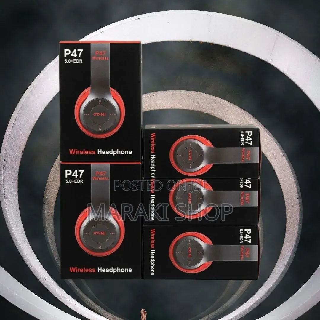 Cuffie Stereo P47 Wireless Headset Con Vivavoce