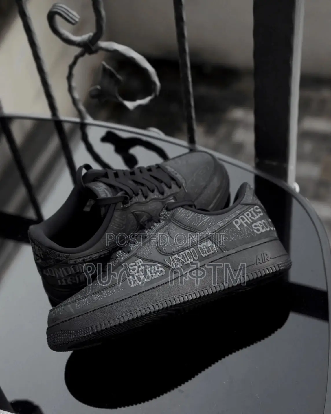 Nike Air Force 1 Low ‘07 ‘’on Tour’’ ‘Triple Black’ Men’s Shoes