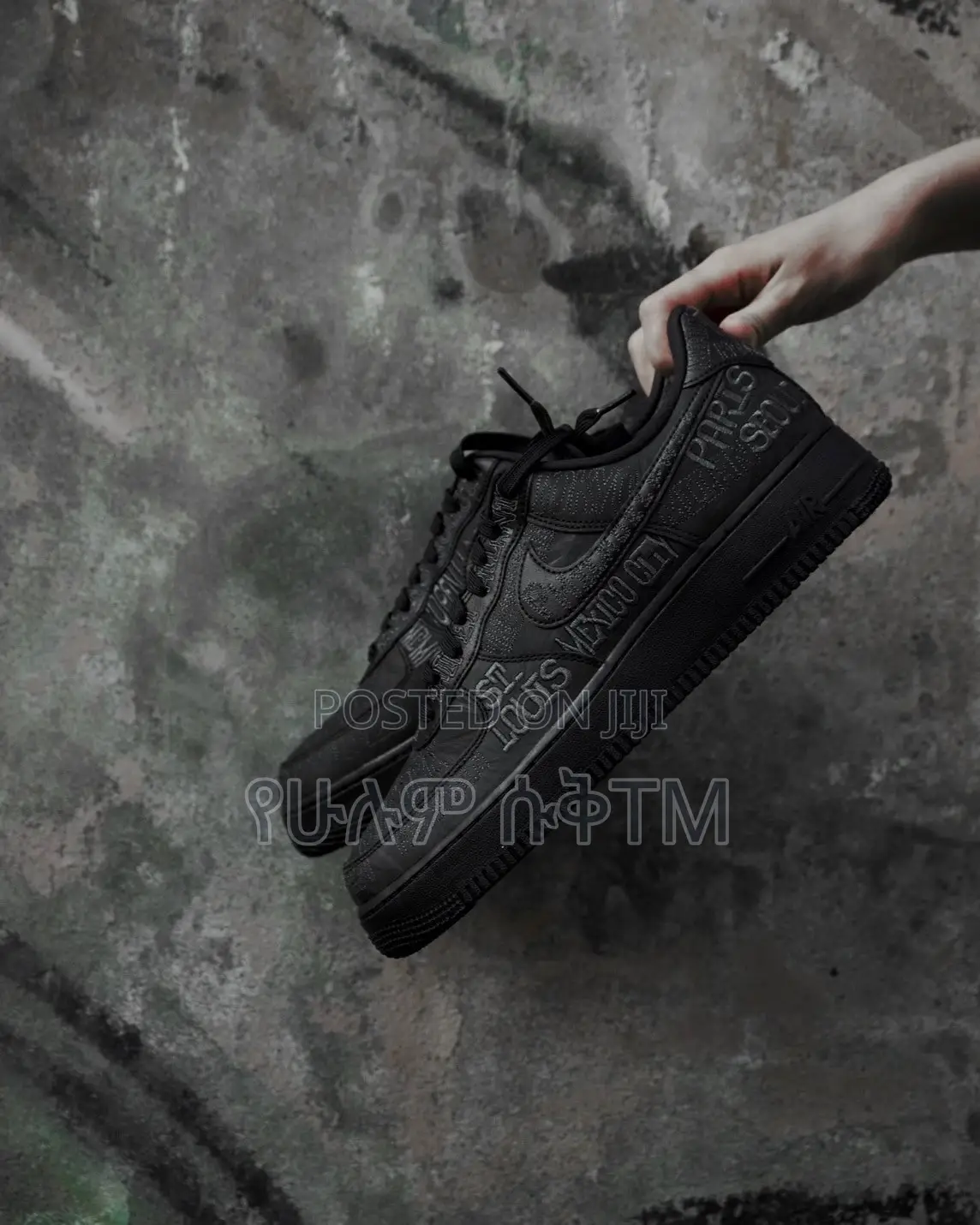 Nike Air Force 1 Low ‘07 ‘’on Tour’’ ‘Triple Black’ Men’s Shoes