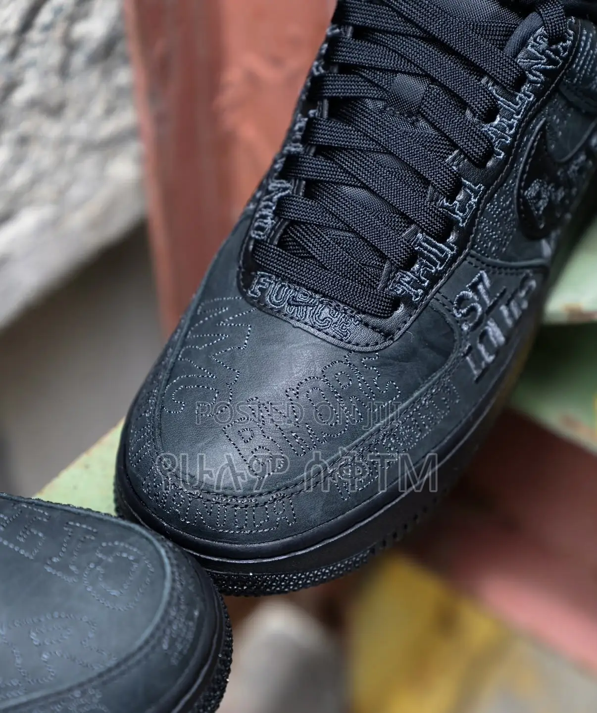 Nike Air Force 1 Low ‘07 ‘’on Tour’’ ‘Triple Black’ Men’s Shoes