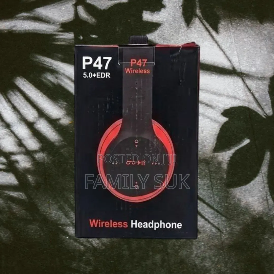 P47 Wireless Headphones Fone Over-Ear Bluetooth Preto