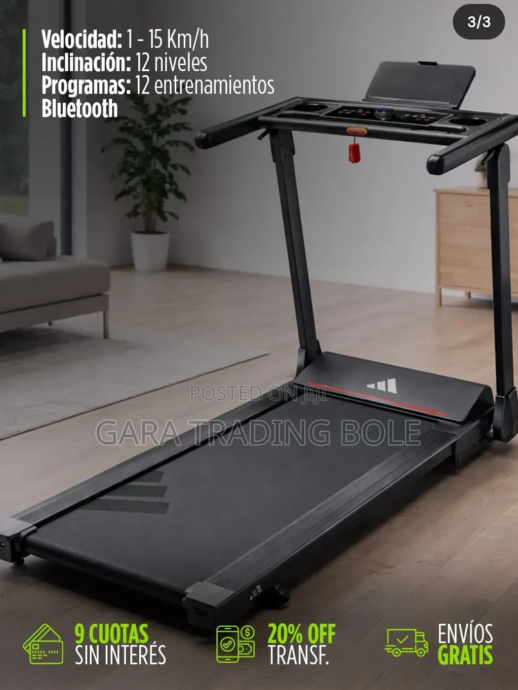 Adidas Motorized Treadmill – Professional Fitness Equipment