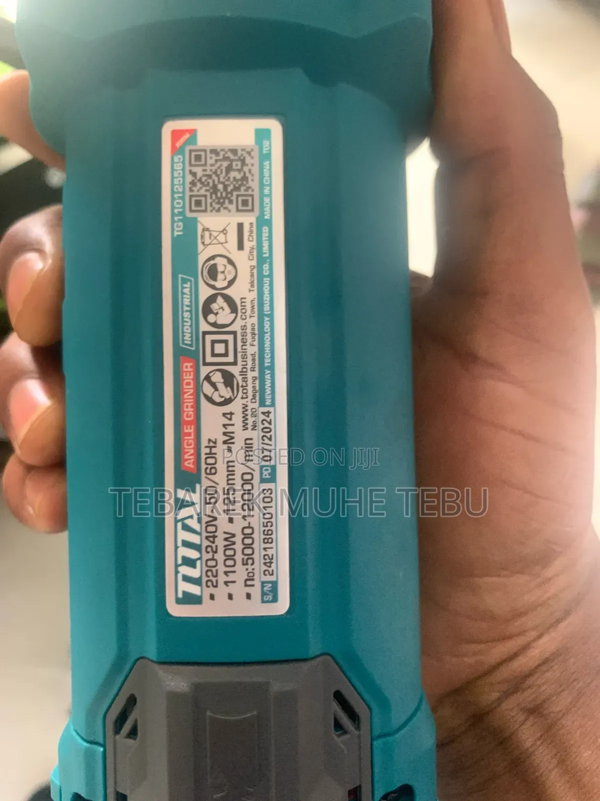 TOTAL Industrial Angle Grinder 1100W 125mm