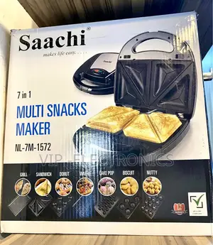 Saachi Multi Snacks Maker 7-in-1– Electric Sandwich Snack Maker