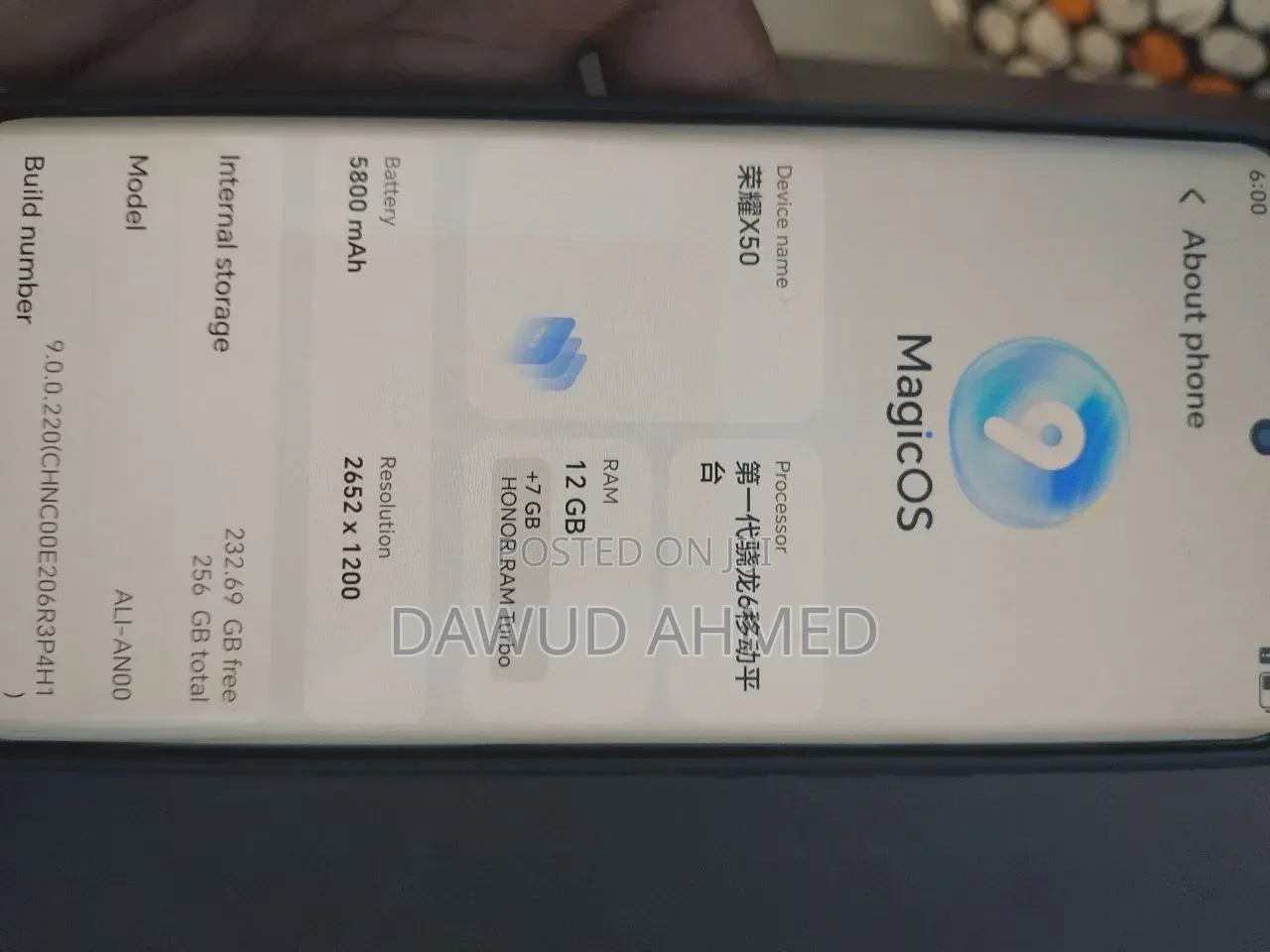 New Honor X50 256 GB Orange