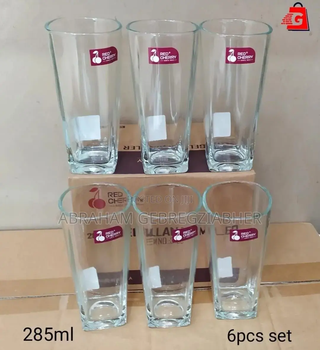Red Cherry Glass