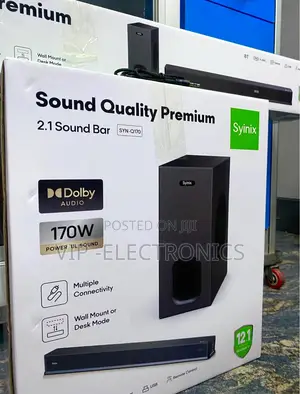 Syinix Premium Sound Bar 2.1Channel 170W With Subwoofer