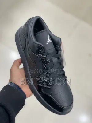 Nike Air Jordan 1 Low SE "Black Croc" Features Sleek All-Black Design