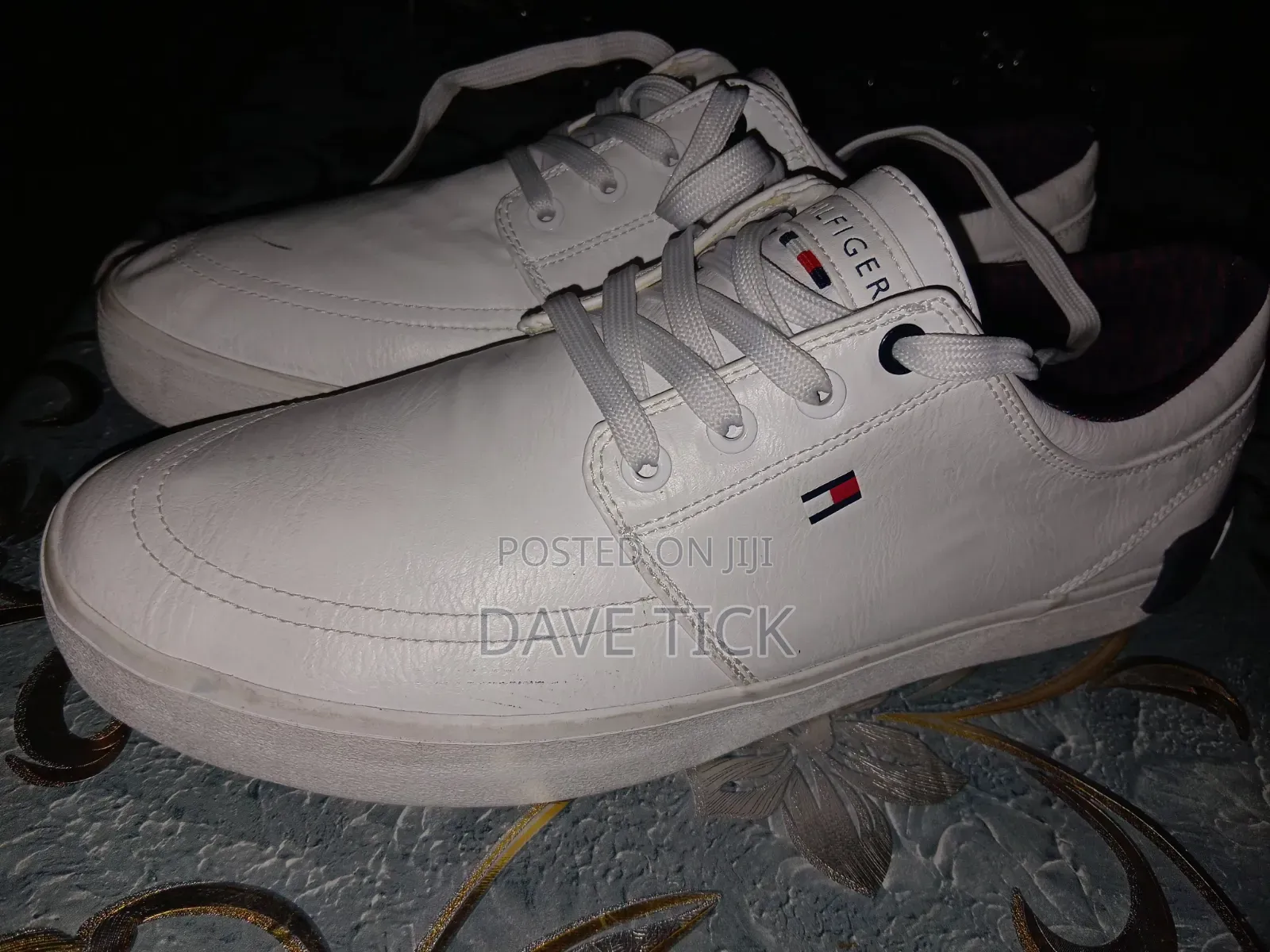 Tommy Hilfiger Men's Rexin Sneaker ,White