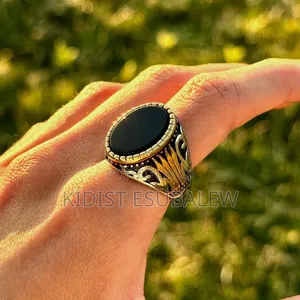 Men's Ring Stainless Steel With Natural Stone