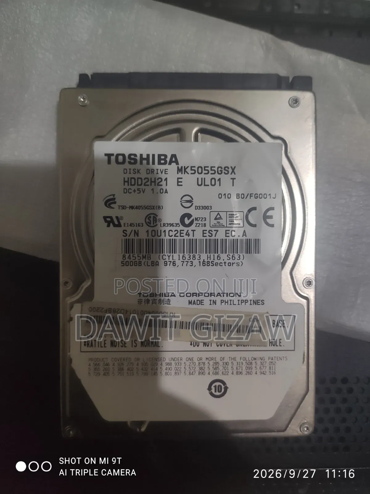 500 GB Harddisk