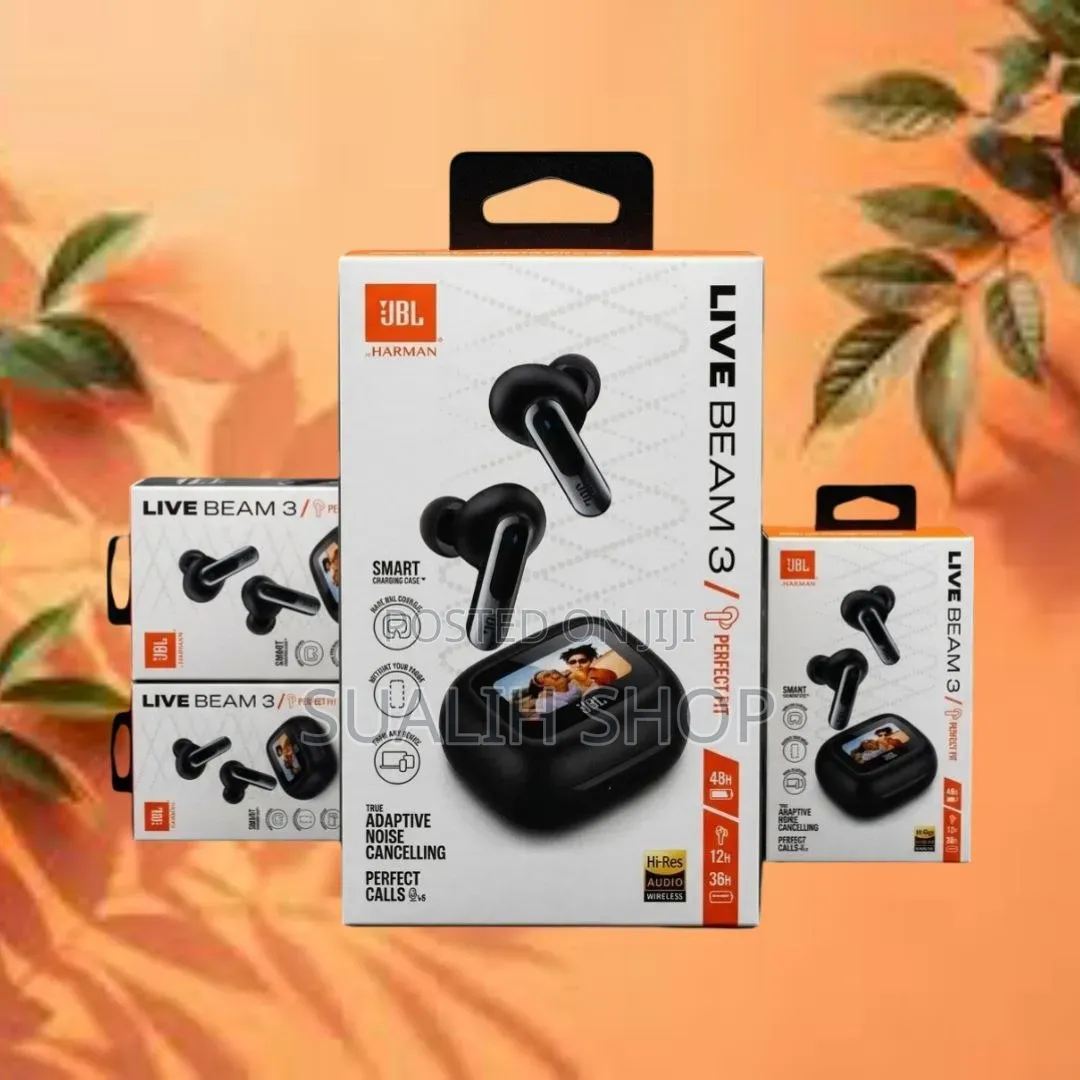 JBL Live Beam 3 Earbuds: Cancelación De Ruido Activa