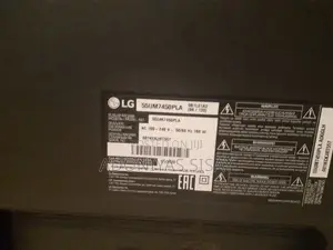 LG 55UM7450PLA, Broken Screen for Spare Part