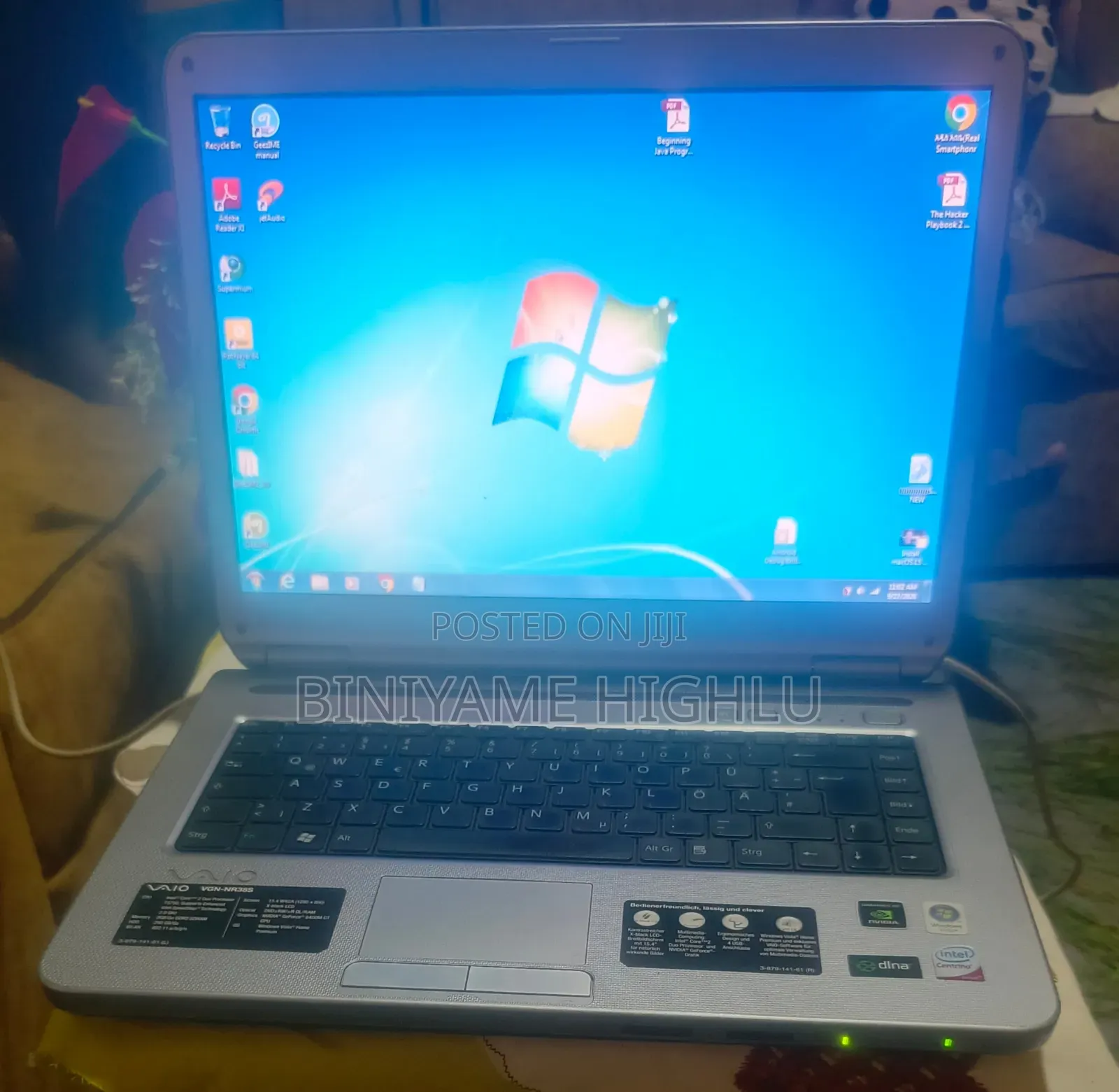 Laptop Sony VAIO VGN-NR38 S/S 3GB Intel Core 2 Duo HDD 256GB