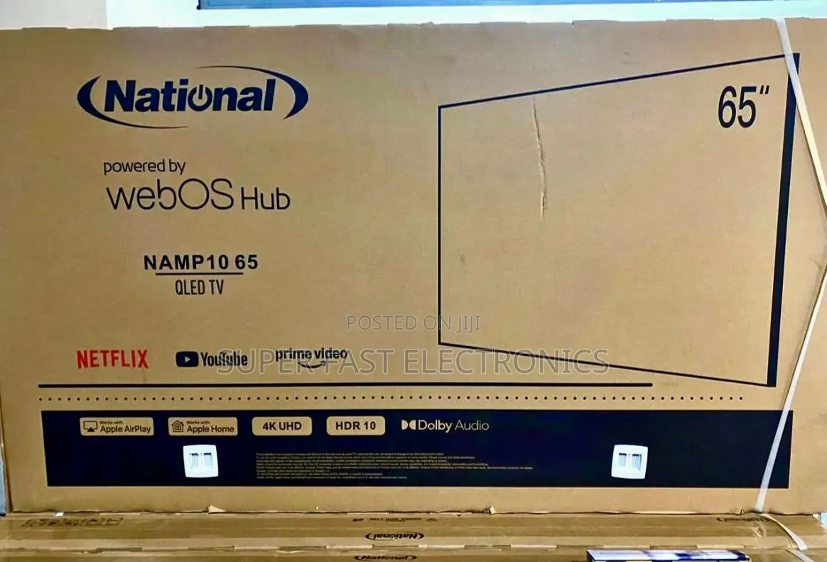 National 65 Inch TV QLED UHD Smart TV – webOS Hub Dolby Audio