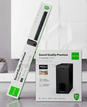Syinix Sound Bar Premium 2.1 Ch Premium Rful Sound Home Theater