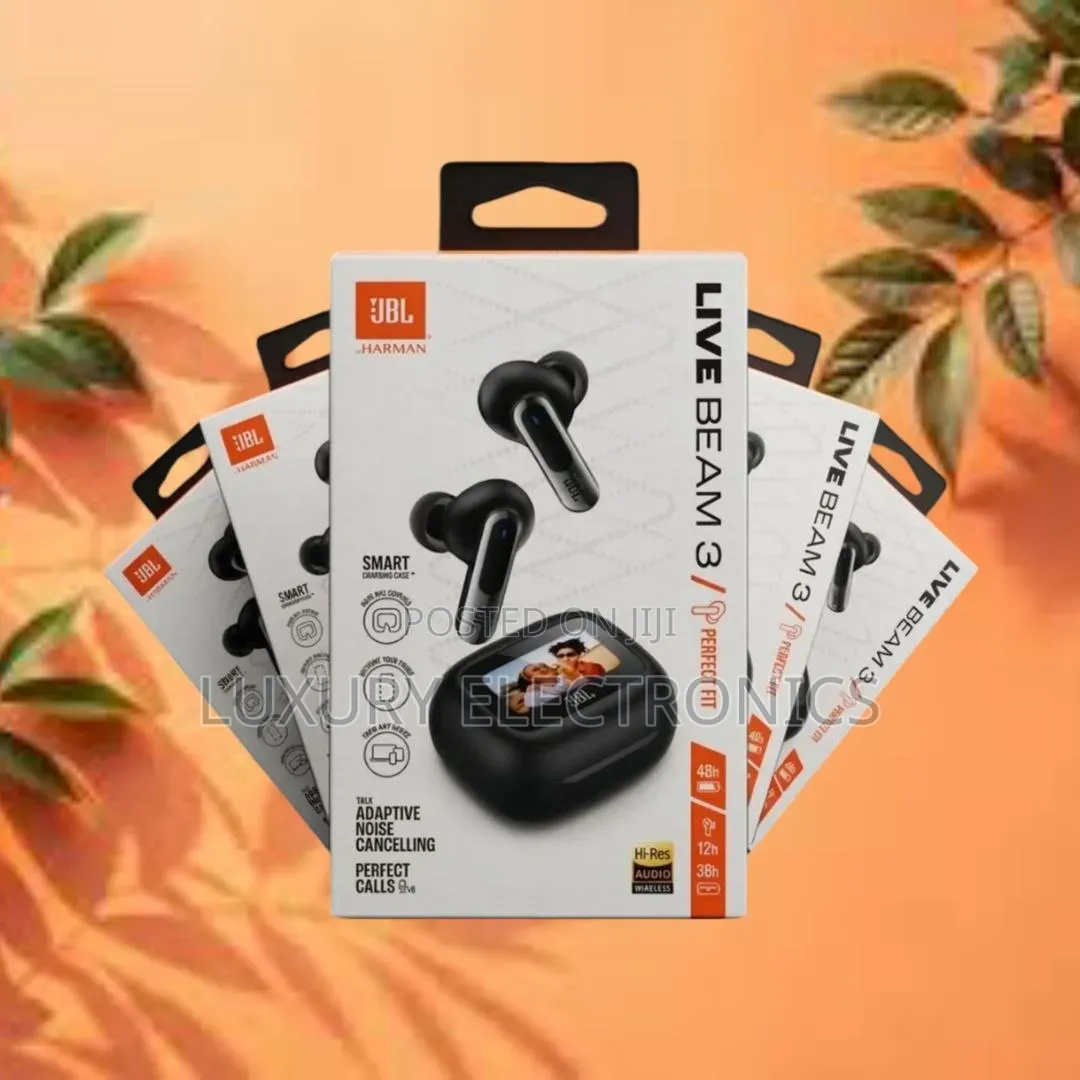 JBL Live Beam 3 Earbuds: Cancelamento De Ruído ANC