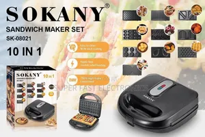 SOKANY Sandwich Maker 10-in-1 Set – Multi-Function Snack Maker | Grill