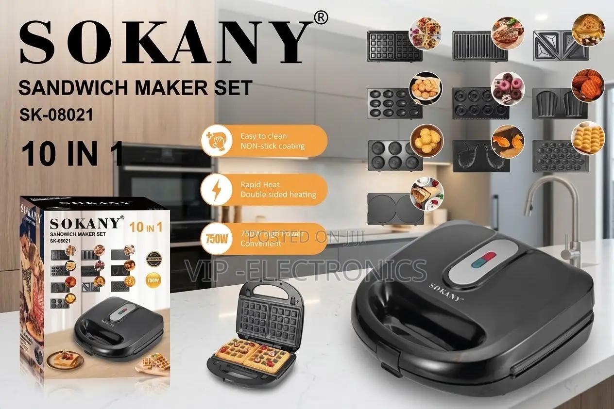 SOKANY Sandwich Snack Maker Set SK-08021 10-in-1