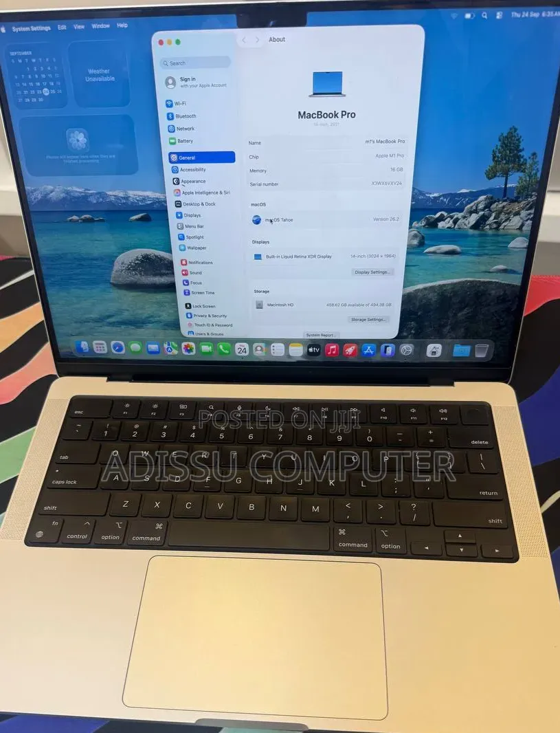 New Laptop Apple MacBook Pro 2021 M1 16GB Apple M1 Pro SSD 512GB