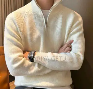 Half-Zip Knitted Sweater