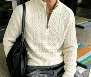 Half-Zip Knitted Sweater