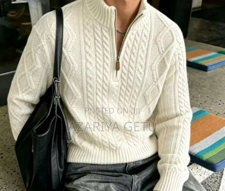 Half-Zip Knitted Sweater