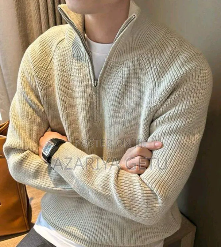 Half-Zip Knitted Sweater