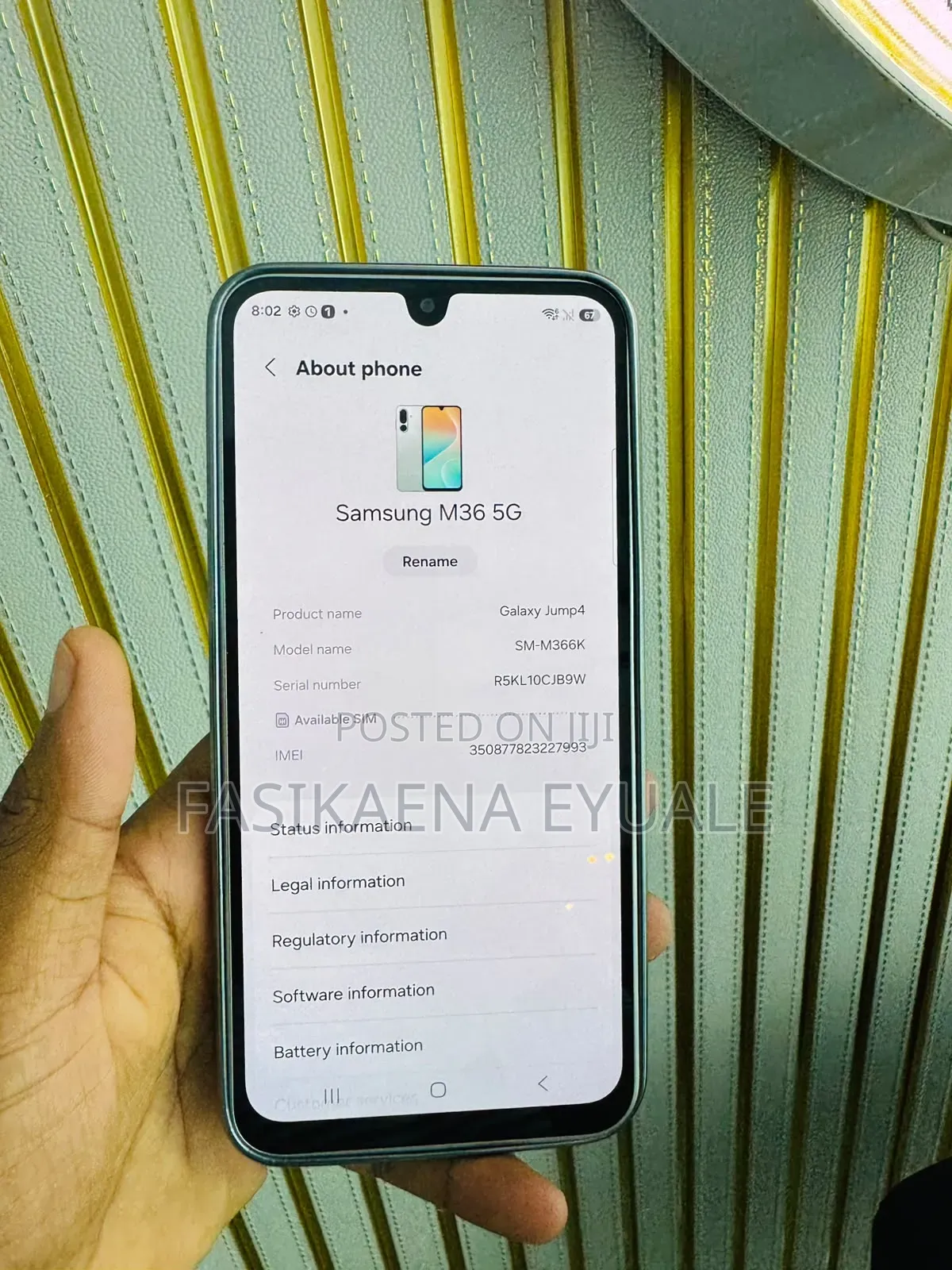 New Samsung Galaxy M36 5G 128 GB
