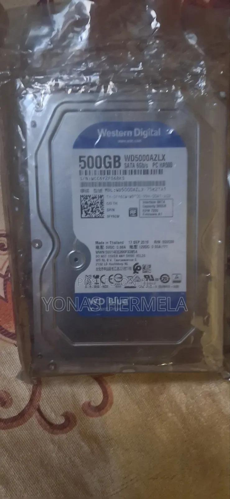 Western Digital WD Blue 500GB 3.5" Internal Hard Drive New/Sealed