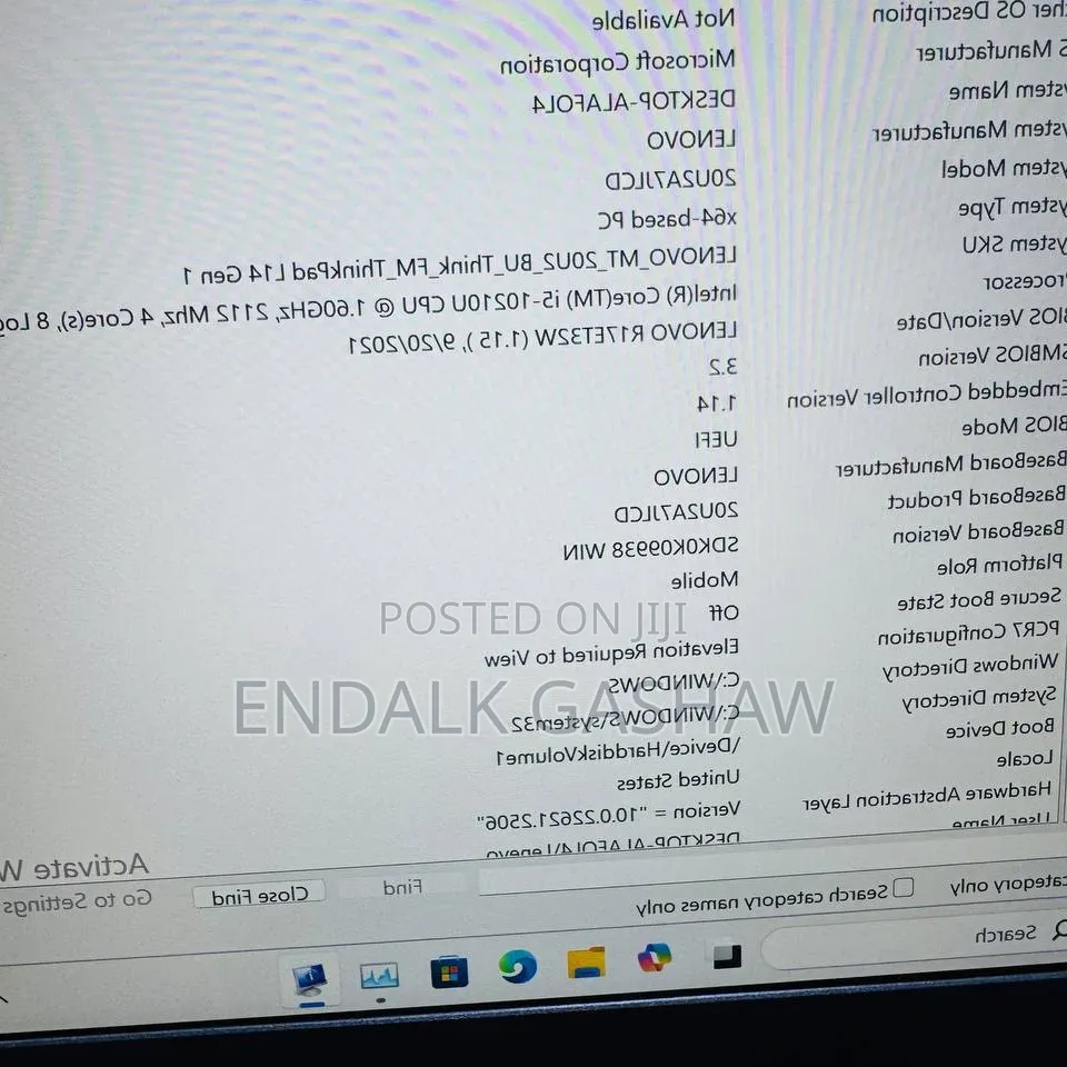 New Laptop Lenovo ThinkPad L14 8GB Intel Core i5 SSD 256GB