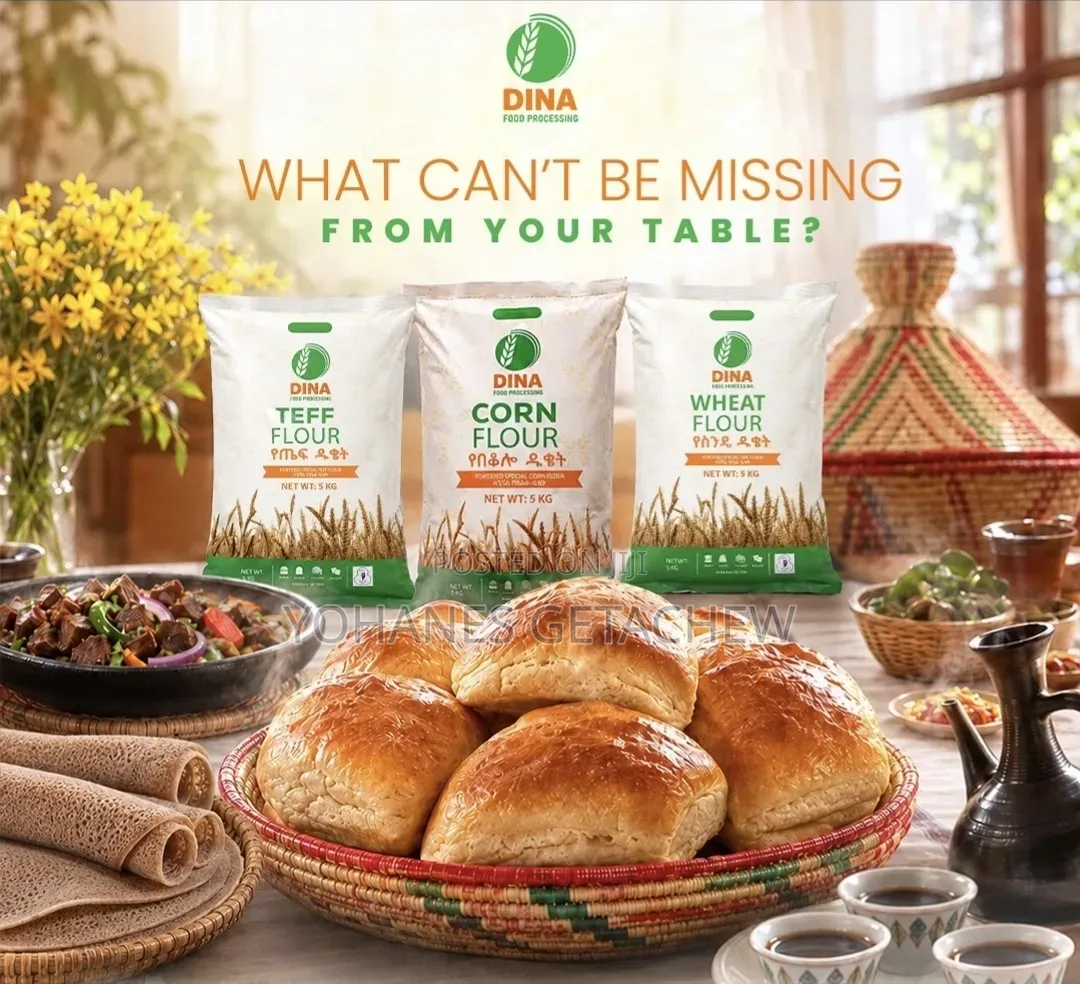 Wheat, Teff, Corn Flour