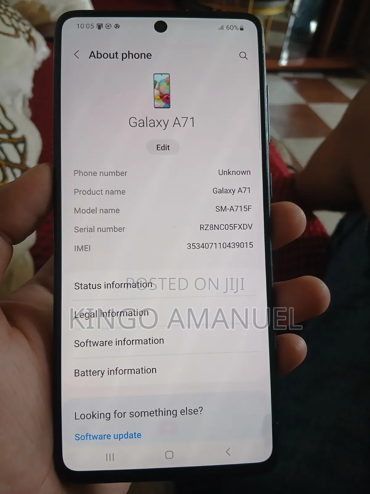 Samsung Galaxy A71 128 GB Blue