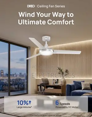 CMC Ceiling Fan 56” Heavy-Duty Electric Ceiling Fan – White