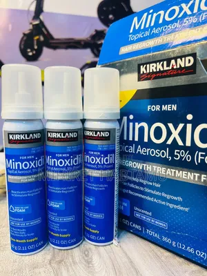 ለዚህ Kirkland Minoxidil 5% Foam (ለወንዶች የተዘጋጀ የጸጉር ማብቀያ)