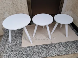 Table White Painted 3set