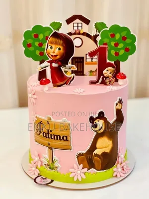 The Girl and Bear Cake 2
