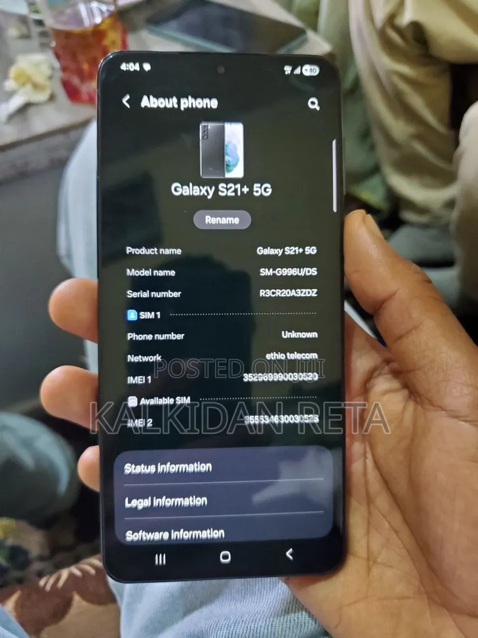 Samsung Galaxy S21+ 5G 128 GB Black