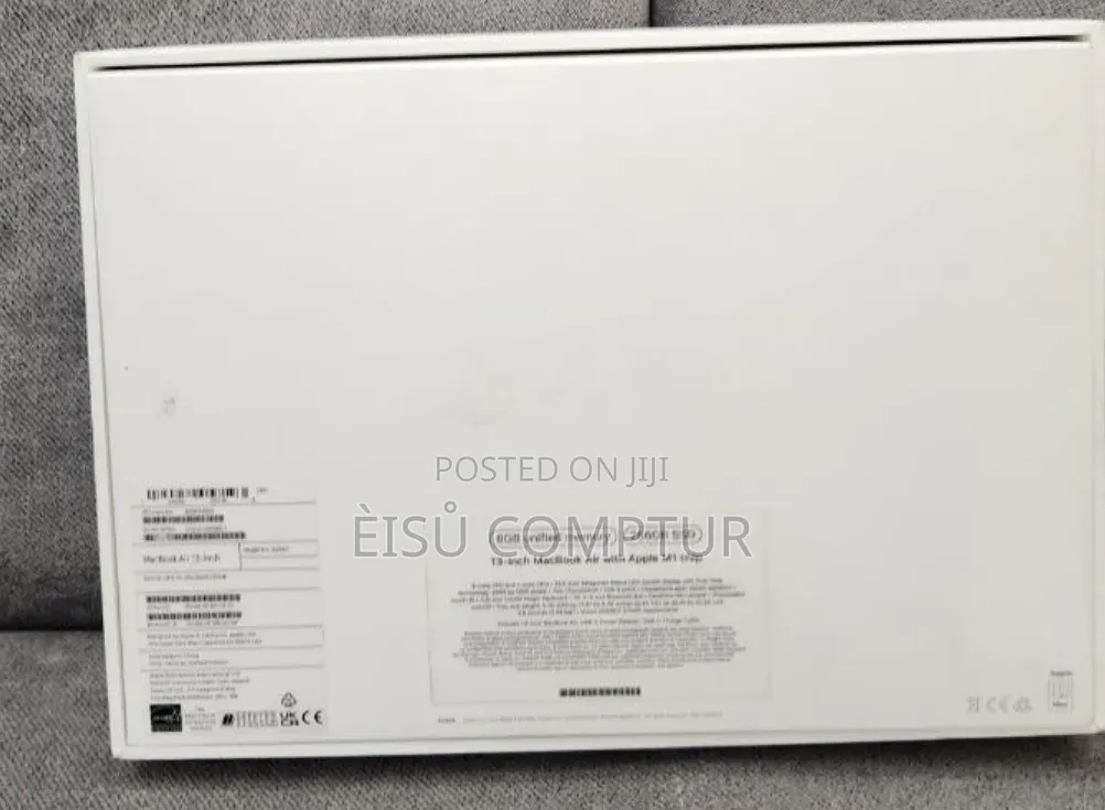 New Laptop Apple MacBook Air 2020 M1 8GB Apple M1 SSD 256GB