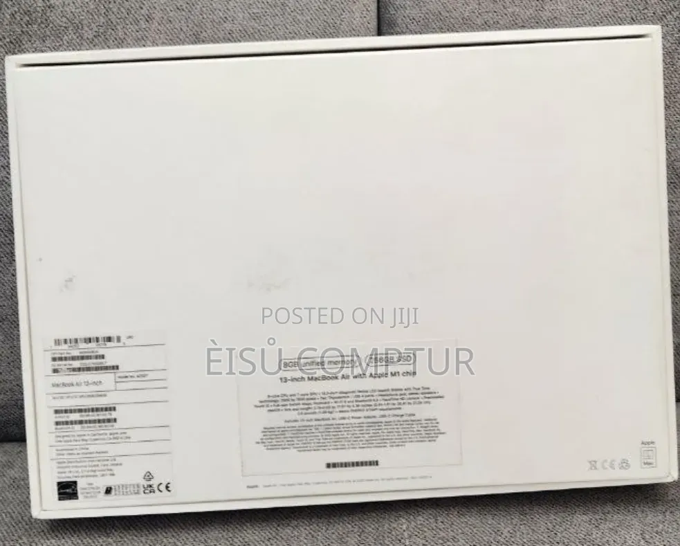 New Laptop Apple MacBook Air 2020 M1 8GB Apple M1 SSD 256GB