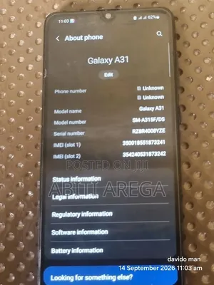 Samsung Galaxy A31 128 GB Black