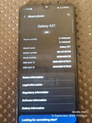 Samsung Galaxy A31 128 GB Black