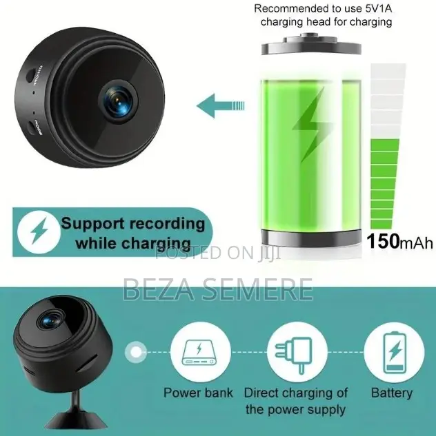 A9 HD Mini Nanny Cam – 24/7 Wireless Indoor Monitoring