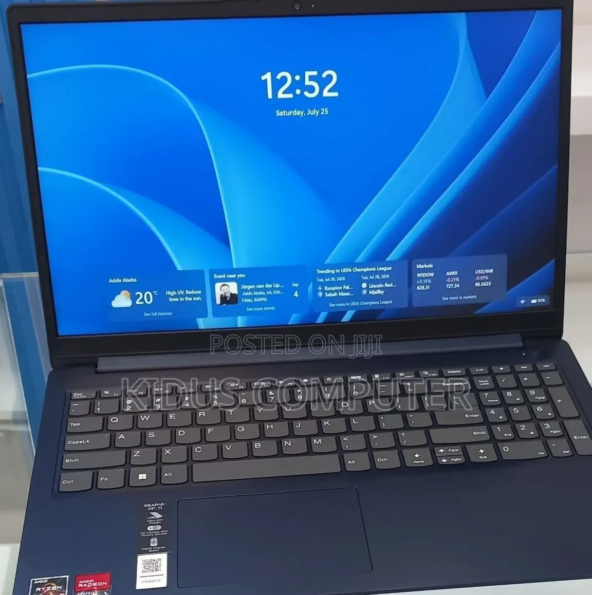 New Laptop Lenovo Ideapad 3 8GB AMD Ryzen 5 SSD 256GB