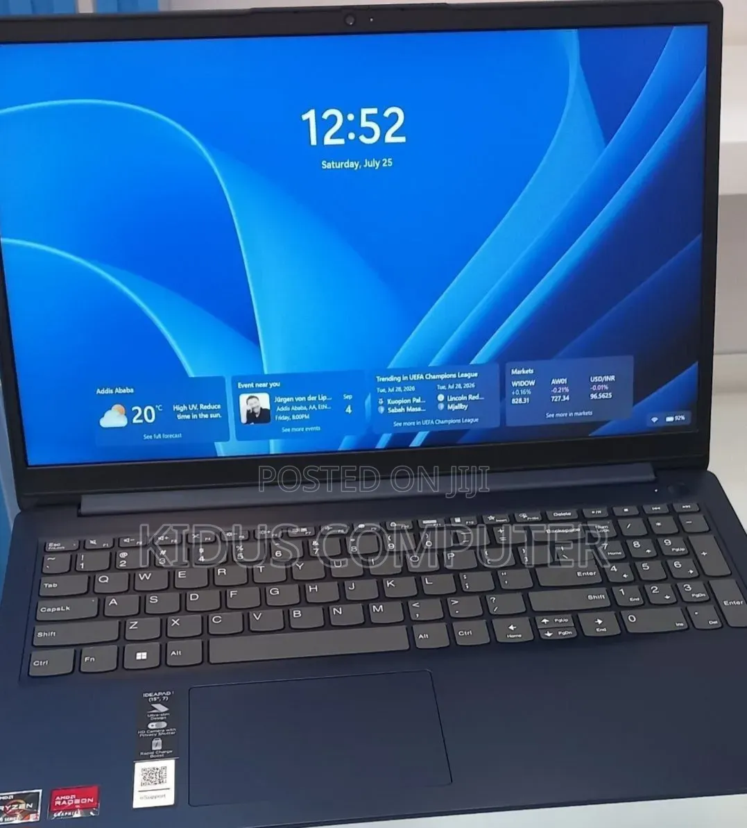 New Laptop Lenovo Ideapad 3 8GB AMD Ryzen 5 SSD 256GB